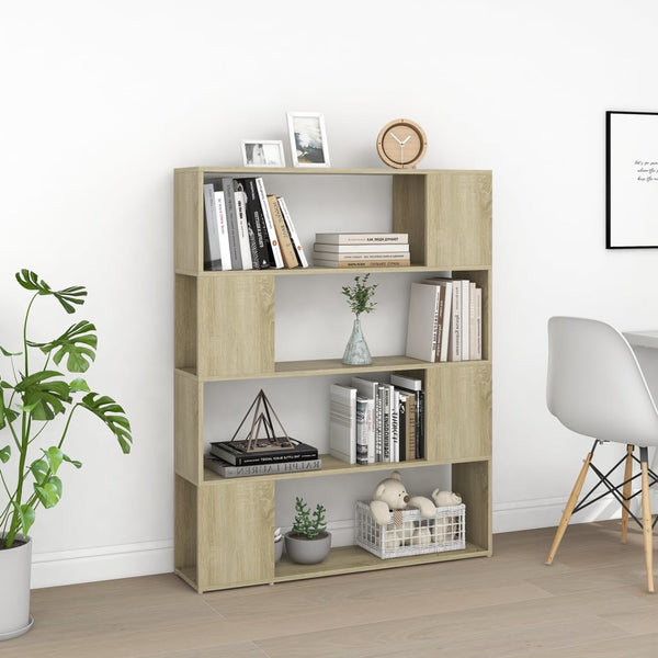 Kirjahylly/tilanjakaja Sonoma-tammi 100x24x124 cm