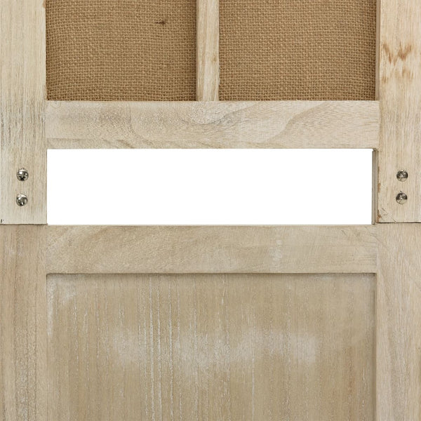 6-paneelinen Tilanjakaja ruskea 214x165 cm kangas