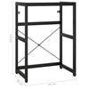 Kylpyhuoneen pesualtaan kehys musta 59x38x83 cm rauta