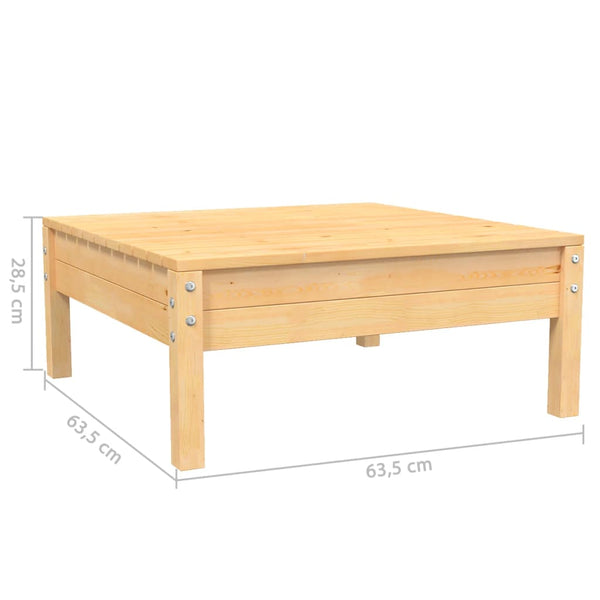 3-osainen Puutarhasohvasarja tyynyillä harmaa täysi mänty