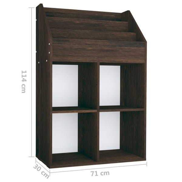 Lasten lehtiteline savutammi 71x30x114 cm tekninen puu