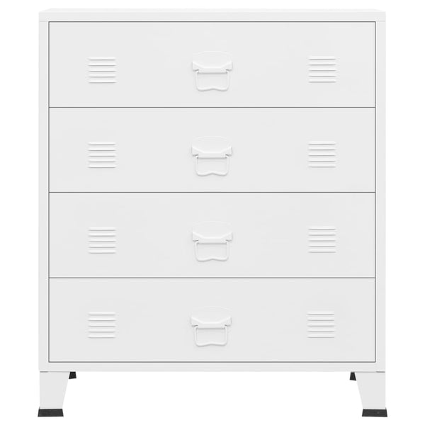 Teollisuuslipasto valkoinen 78x40x93 cm metalli