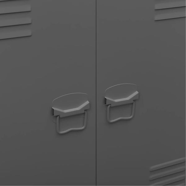 Teollinen säilytysarkku antrasiitti 90x40x100 cm teräs