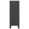 Teollinen säilytysarkku antrasiitti 75x40x115 cm metalli