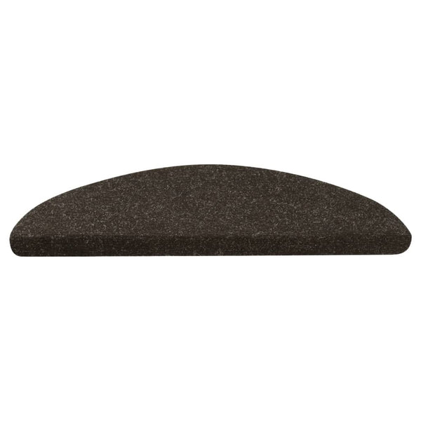 Itsekiinnittyvät porrasmatot 15 kpl 56x17x3 cm antrasiitti