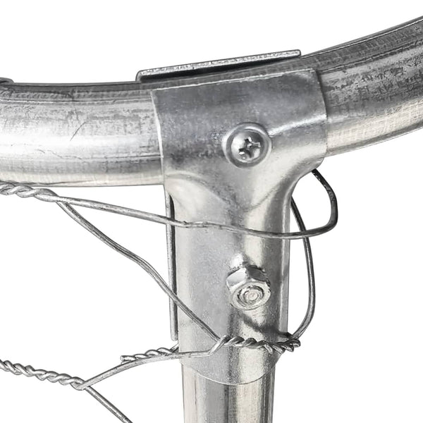 Koiran ulkohäkki katoksella 400x200x150 cm