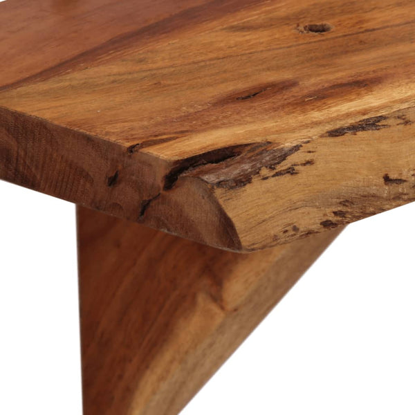 Seinähyllyt 2 kpl 110x20x18 cm täysi akasiapuu