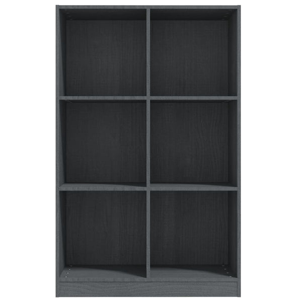 Kirjahylly harmaa 70x33x110 cm täysi mänty