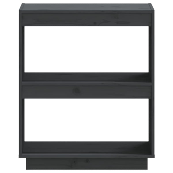 Kirjahylly harmaa 60x35x71 cm täysi mänty