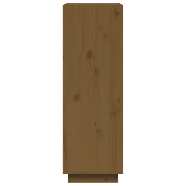 Kirjahylly/tilanjakaja hunajanruskea 60x35x103 cm täysi mänty