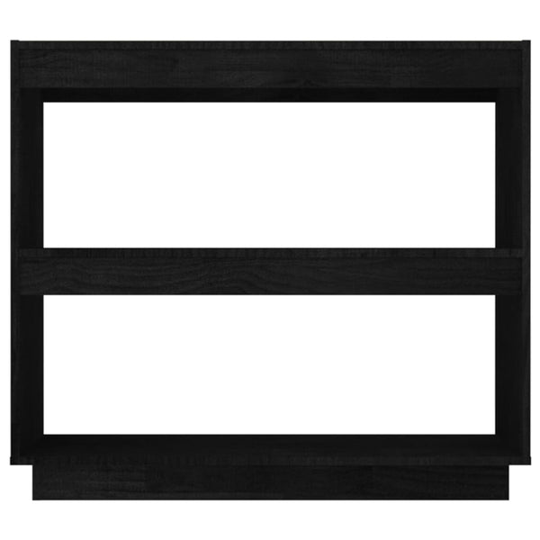 Kirjahylly musta 80x35x71 cm täysi mänty