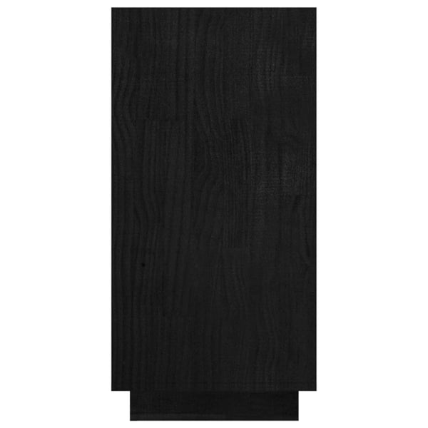 Kirjahylly musta 80x35x71 cm täysi mänty