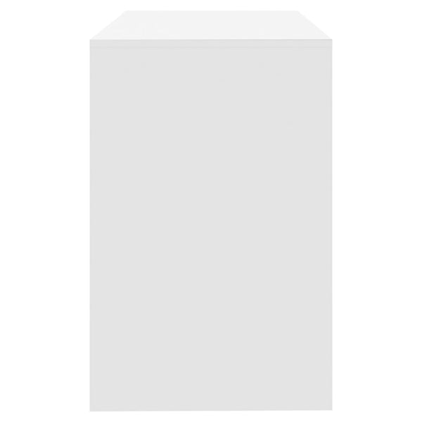 Työpöytä valkoinen 101x50x76,5 cm lastulevy