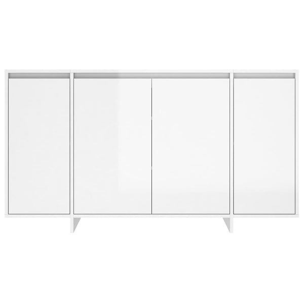 Senkki korkeakiilto valkoinen 135x41x75 cm tekninen puu