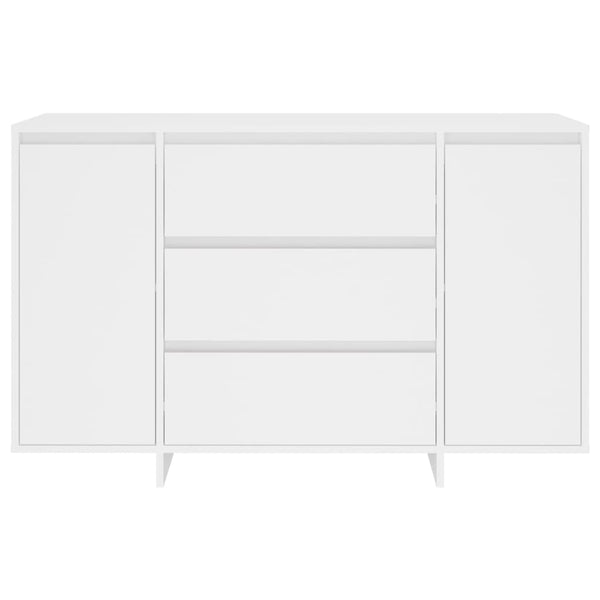 Senkki 3 vetolaatikkoa valkoinen 120x41x75 cm tekninen puu