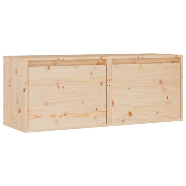 Seinäkaapit 2 kpl 45x30x35 cm täysi mänty