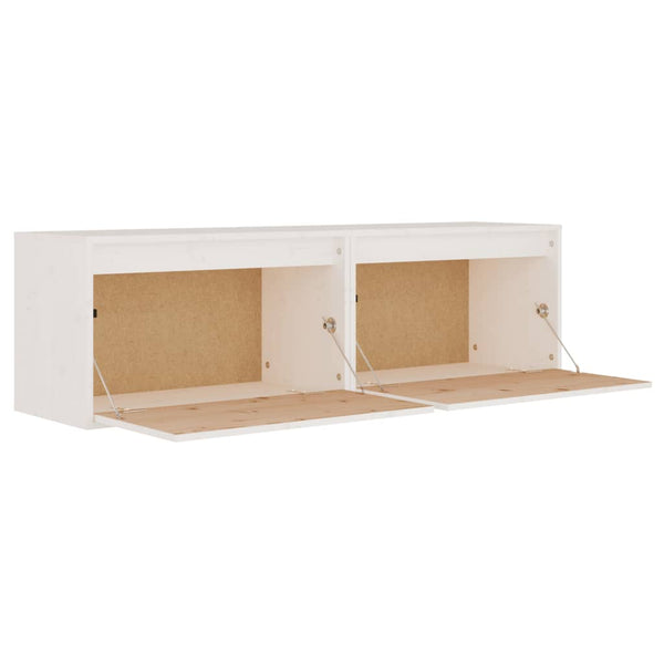 Seinäkaapit 2 kpl valkoinen 60x30x35 cm täysi mänty