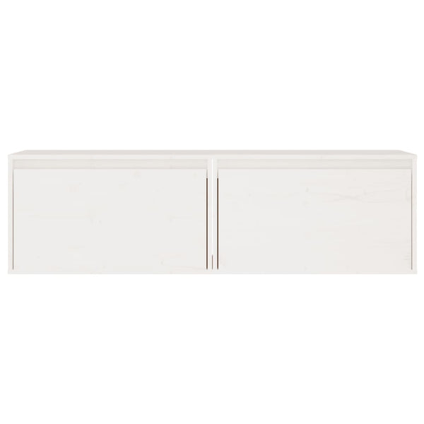 Seinäkaapit 2 kpl valkoinen 60x30x35 cm täysi mänty