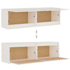 Seinäkaapit 2 kpl valkoinen 60x30x35 cm täysi mänty