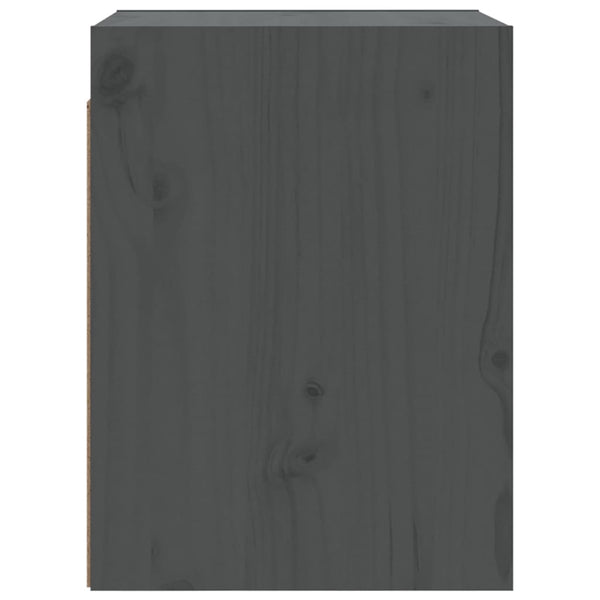 Seinäkaapit 2 kpl harmaa 30x30x40 cm täysi mänty