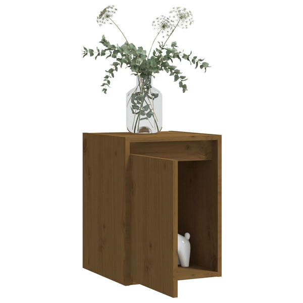 Seinäkaapit 2 kpl hunajanruskea 30x30x40 cm täysi mänty