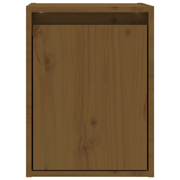 Seinäkaapit 2 kpl hunajanruskea 30x30x40 cm täysi mänty