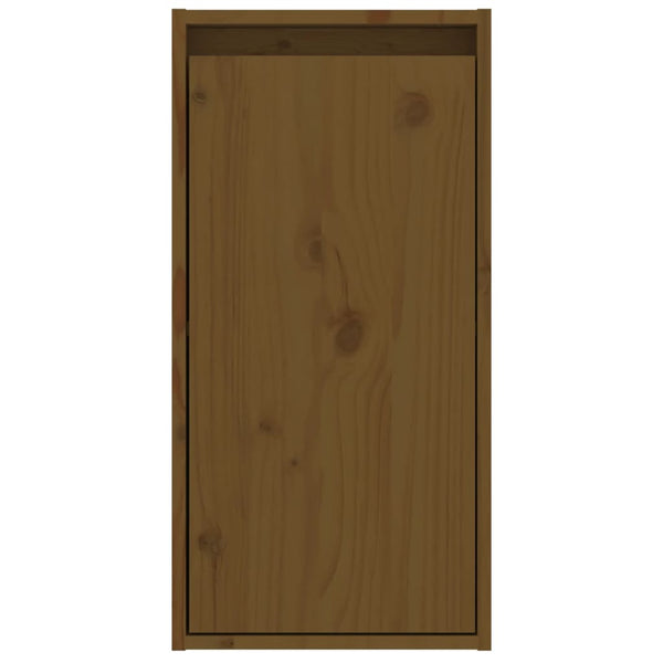 Seinäkaapit 2 kpl hunajanruskea 30x30x60 cm täysi mänty