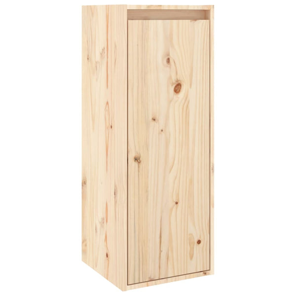 Seinäkaapit 2 kpl 30x30x80 cm täysi mänty