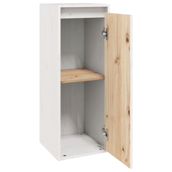 Seinäkaapit 2 kpl valkoinen 30x30x80 cm täysi mänty