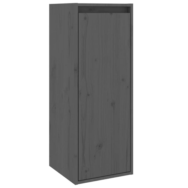 Seinäkaappi harmaa 30x30x80 cm täysi mänty