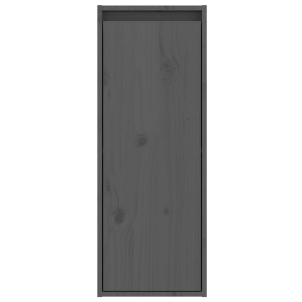 Seinäkaappi harmaa 30x30x80 cm täysi mänty