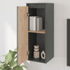 Seinäkaapit 2 kpl harmaa 30x30x80 cm täysi mänty