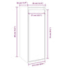 Seinäkaapit 2 kpl hunajanruskea 30x30x80 cm täysi mänty
