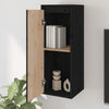 Seinäkaapit 2 kpl musta 30x30x80 cm täysi mänty