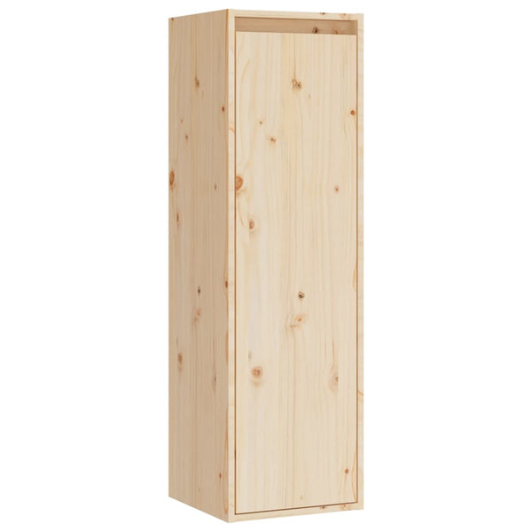 Seinäkaapit 2 kpl 30x30x100 cm täysi mänty