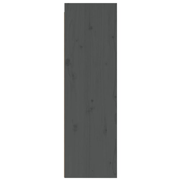 Seinäkaapit 2 kpl harmaa 30x30x100 cm täysi mänty