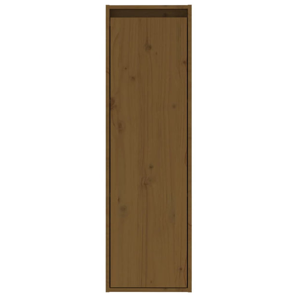 Seinäkaapit 2 kpl hunajanruskea 30x30x100 cm täysi mänty