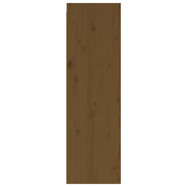 Seinäkaapit 2 kpl hunajanruskea 30x30x100 cm täysi mänty