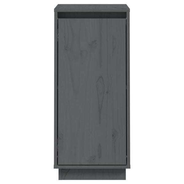 Senkit 2 kpl harmaa 31,5x34x75 cm täysi mänty