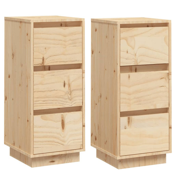 Senkit 2 kpl 32x34x75 cm täysi mänty