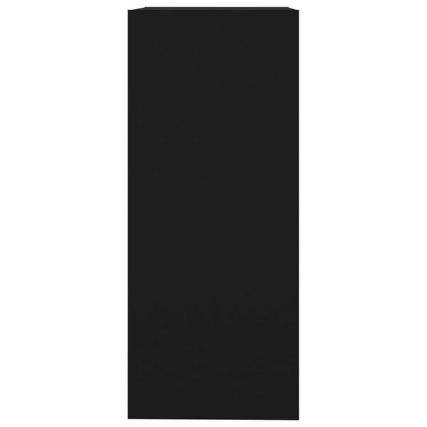 Kirjahylly/tilanjakaja musta 40x30x72 cm lastulevy