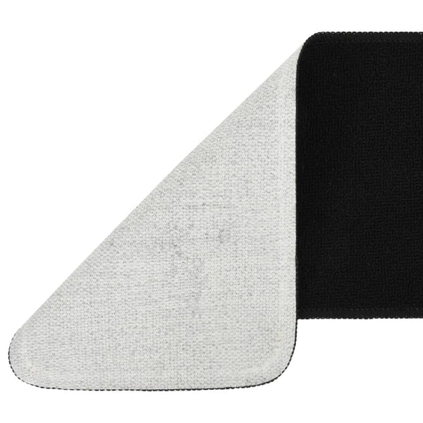 Liukumattomat porrasmatot 15 kpl 60x25 cm musta suorakaide