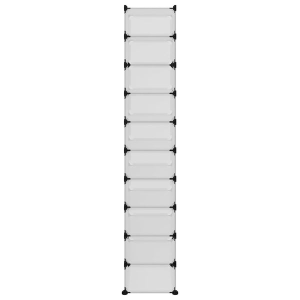 Kenkäteline läpinäkyvä 44x32x174 cm PP