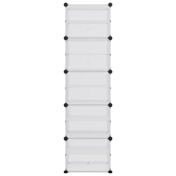 Kenkäteline läpinäkyvä 44x31,5x153,5 cm PP