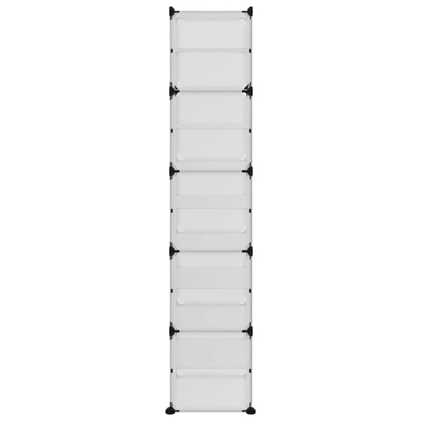 Kenkäteline läpinäkyvä 44x31,5x153,5 cm PP