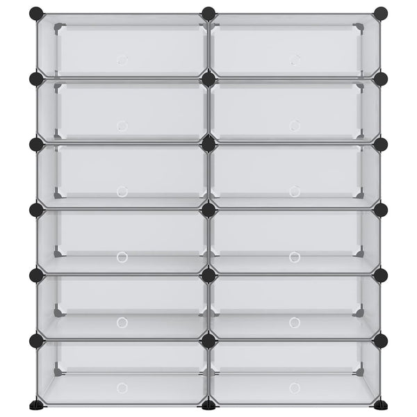 Kenkäteline läpinäkyvä 94,5x36,5x106 cm PP