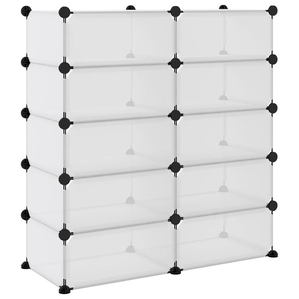 Kenkäteline läpinäkyvä 84x32x88,5 cm PP