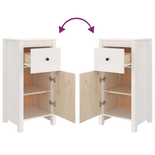 Senkki valkoinen 40x35x80 cm täysi mänty