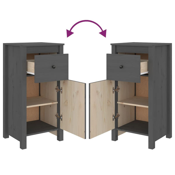 Senkki harmaa 40x35x80 cm täysi mänty