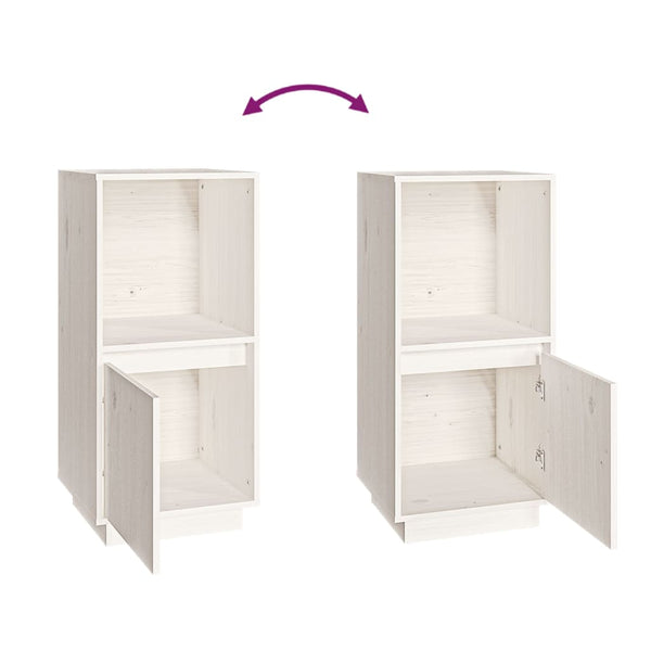 Senkki valkoinen 38x35x80 cm täysi mänty